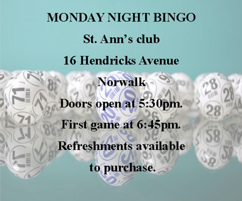 St Ann's Monday Night Bingo