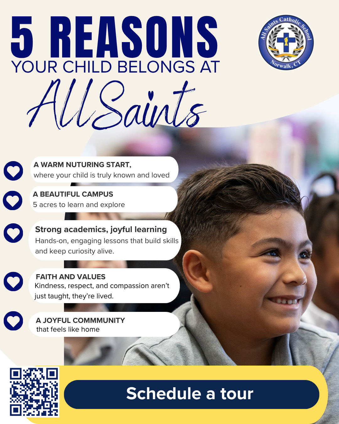 5 Reasons your child belongs at All Saints
